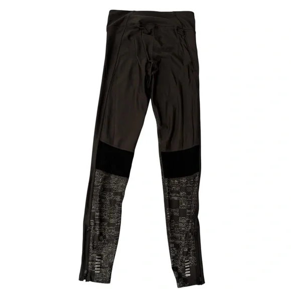 Under Armour Compression Leggings In Dark Grey Patterned Women’s Size S - Picture 3 of 8